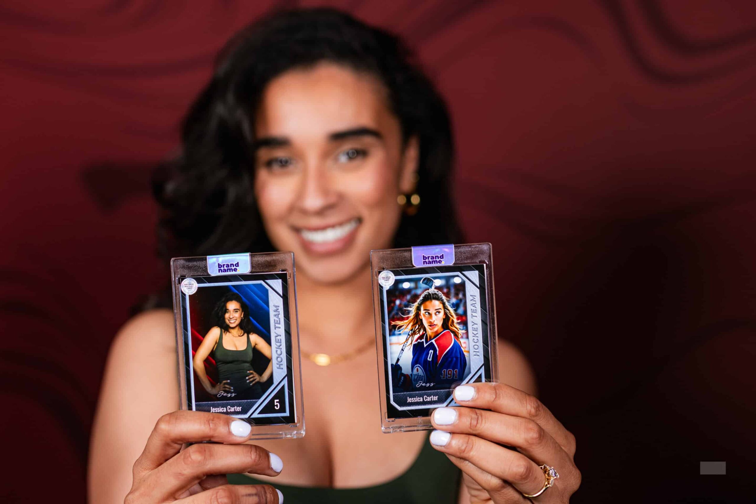 AI & Photo Hockey Trading Cards