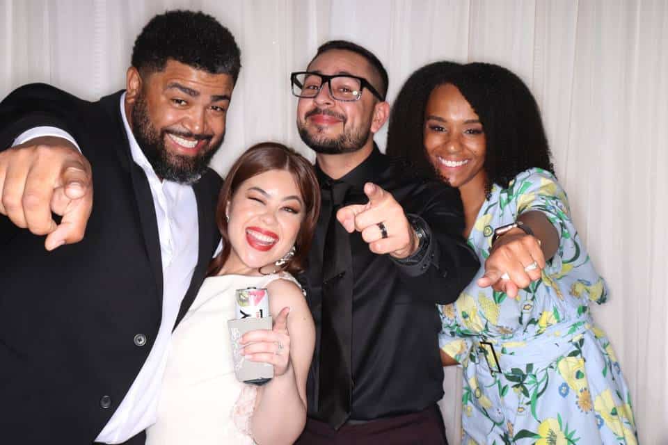 people enjoying photobooth venue